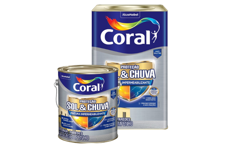Coral Proteção Sol & Chuva Pintura Impermeabilizante